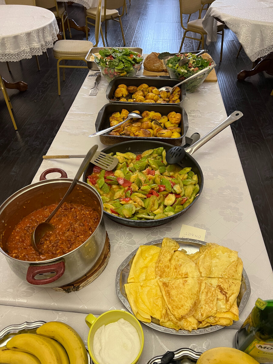 Обед на курсе