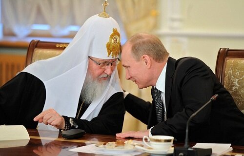 Патриарх Кирилл и Владимир Путин