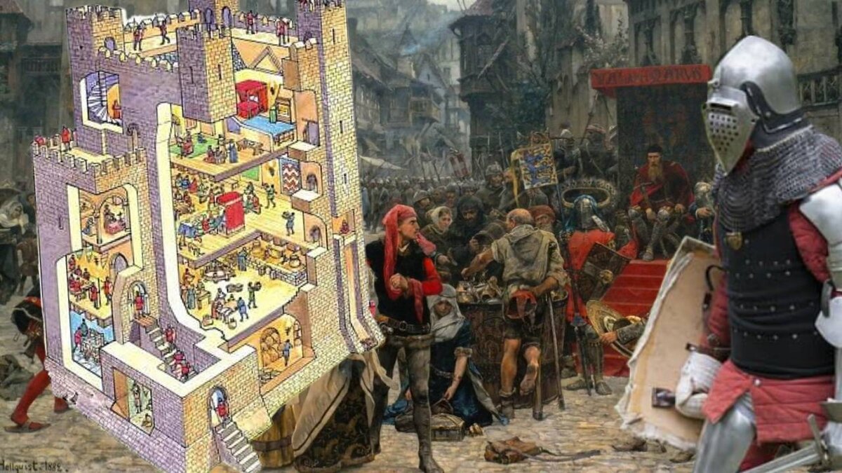 Жизнь в в средневековом замке была не лёгкой.