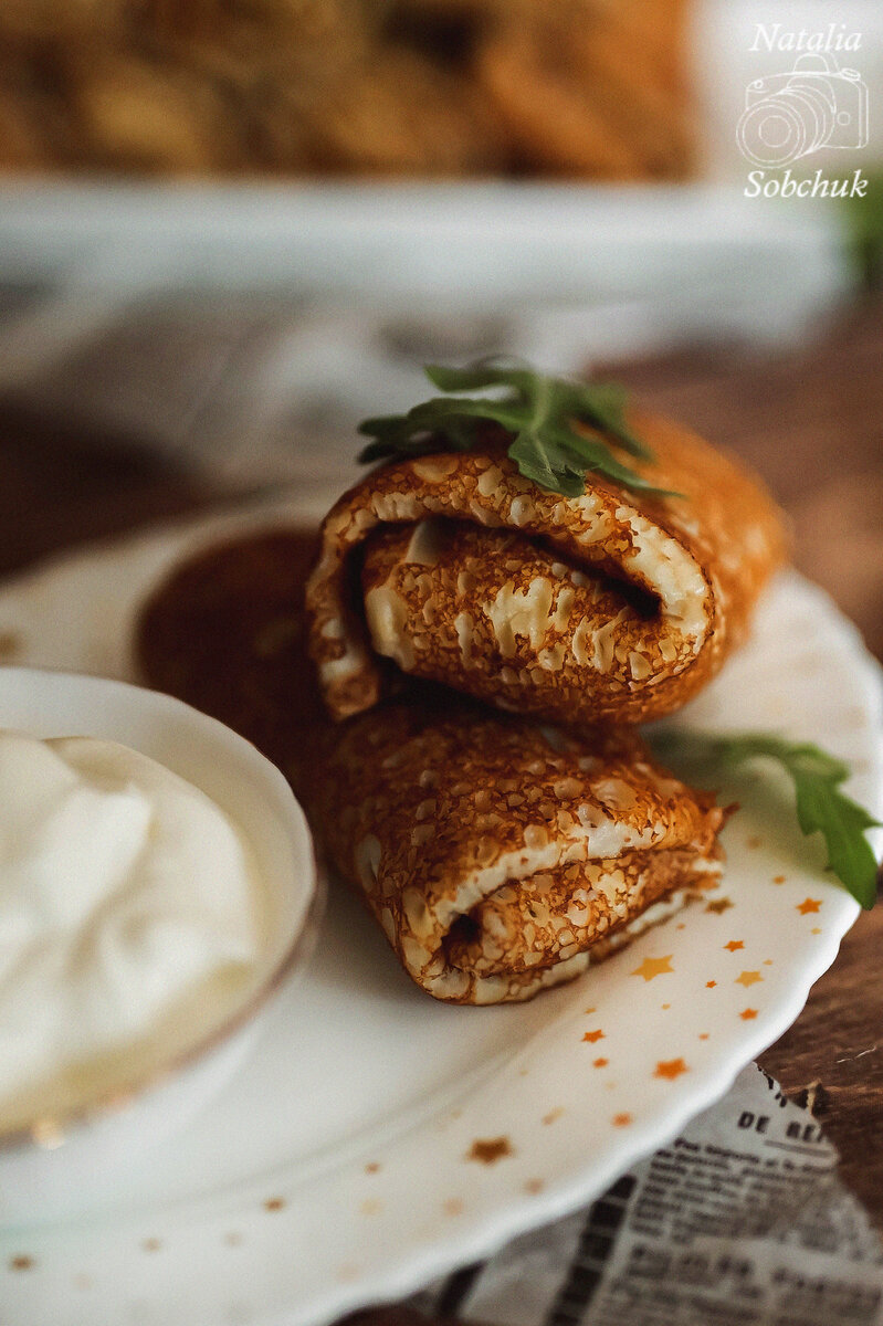 Блинчики с яйцом, творожным сыром и зелёным луком на Масленицу: пошаговый  рецепт | МИР ДЕСЕРТОВ NS | Дзен