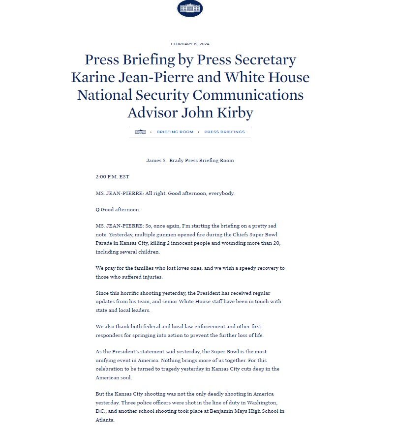 Координатор по стратегическим коммуникациям в Совете национальной безопасности США Джон Кирби подчеркнул, что это оружие ещё не развернуто, а потому «непосредственной угрозы чьей-либо безопасности пока нет, и мы не говорим об оружии, которое можно использовать для нападения на людей или причинения физических разрушений здесь, на Земле. Но! Тем не менее мы внимательно следим за этой деятельностью России и продолжим относиться к ней очень серьезно» - заявил Кирби.