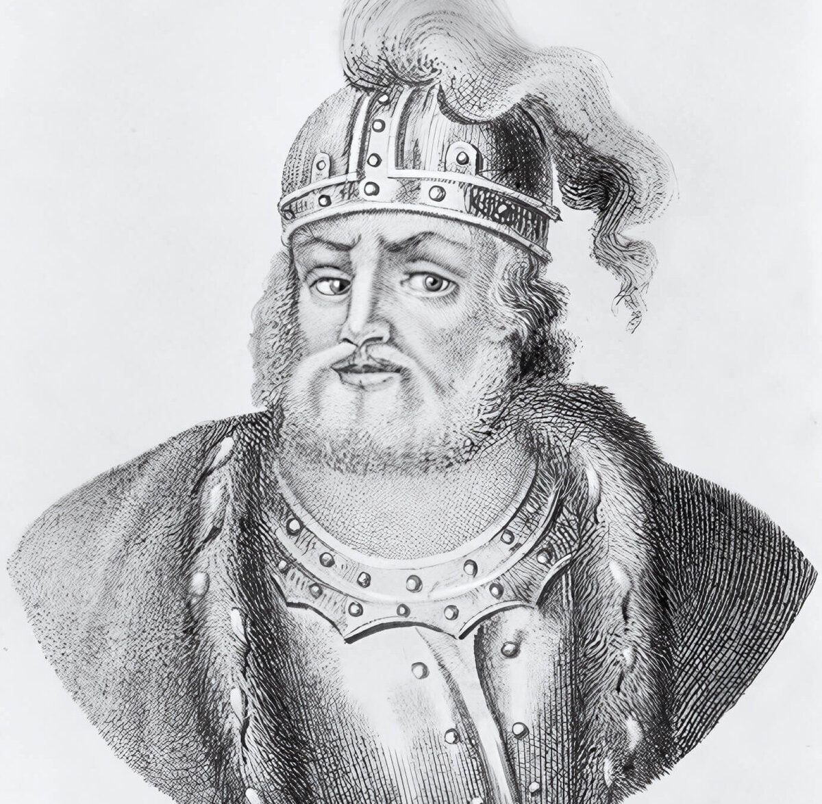 "Великий князь Юрий II Всеволодович" Гравюра. 1819 г.