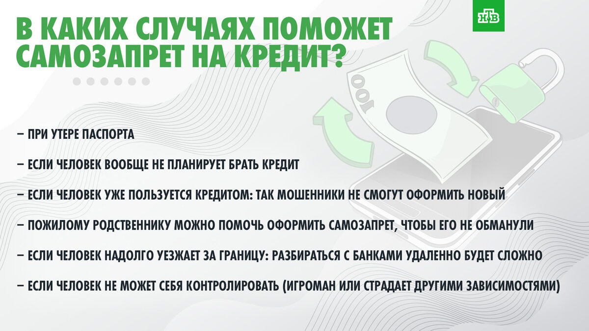 Как работает самозапрет на выдачу кредита