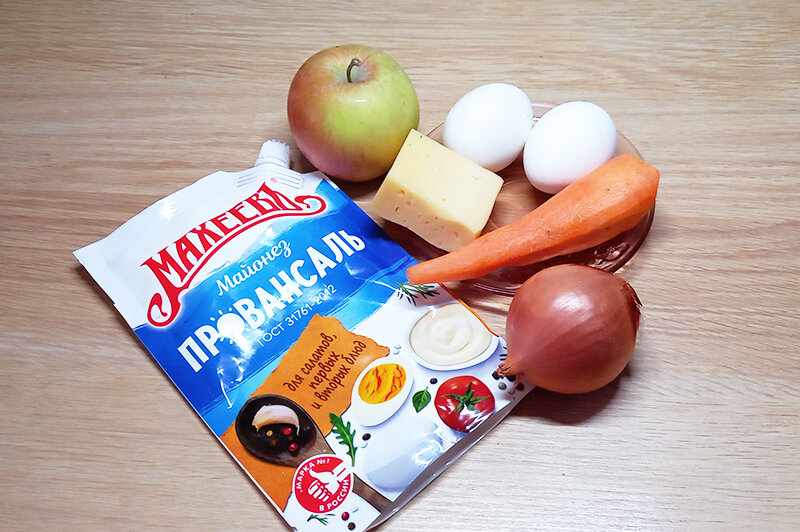 Необходимые продукты для салата