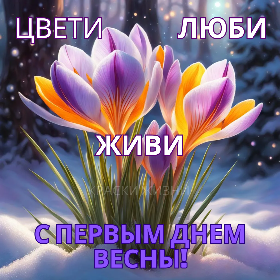 Ендогуров С. И., Открытка. Начало весны. Premiers jours de printemps (с закруглёнными углами)