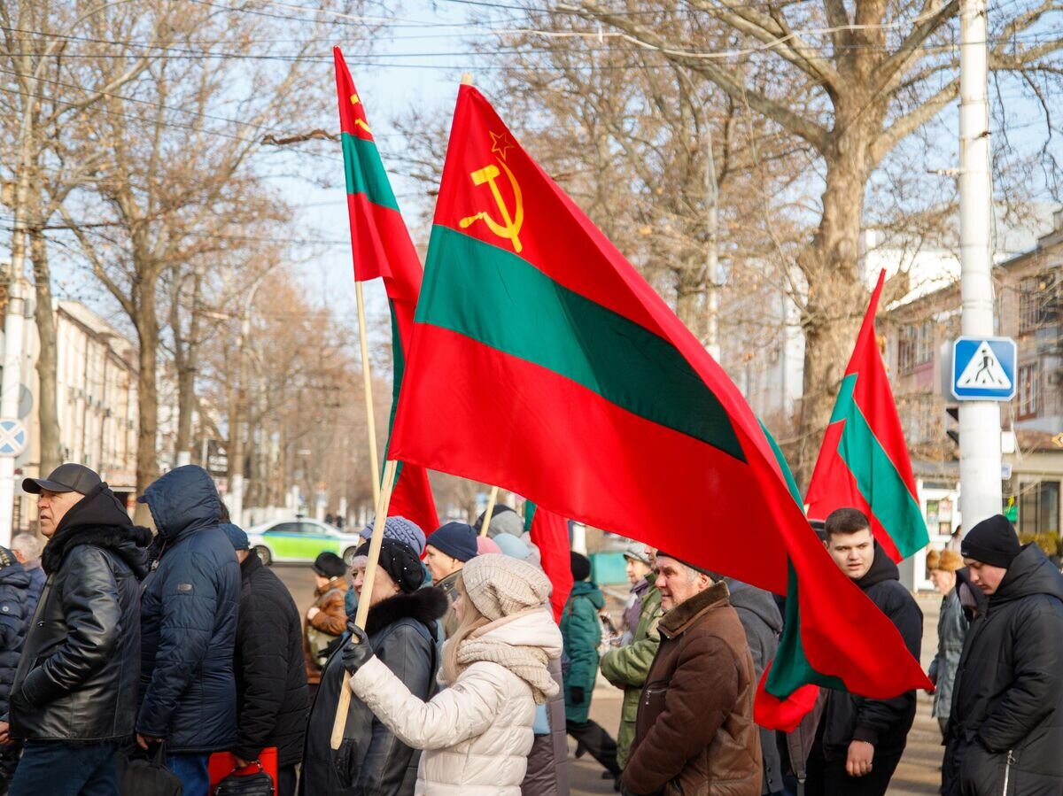    Акция протеста в Тирасполе против экономического давления со стороны Молдовы© РИА Новости / Артем Кулекин