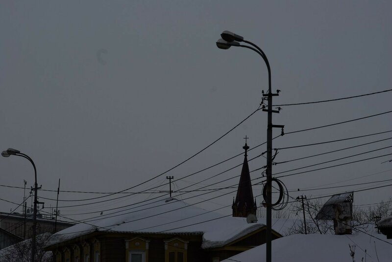 вид на костёл с улицы Некрасова