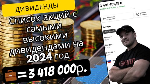 Эти акции выплатят самые большие дивиденды в 2024 году!