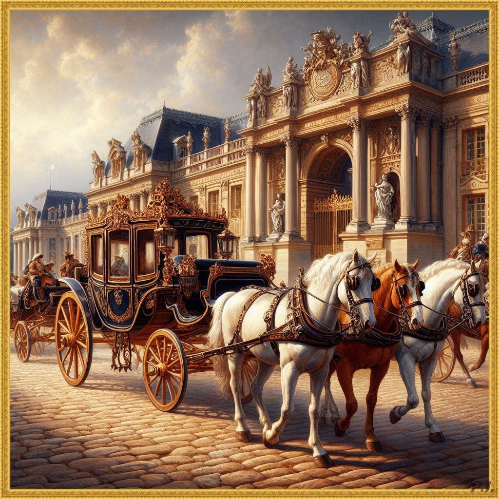 Перед воротами дворца. Изображение создано в нейросети