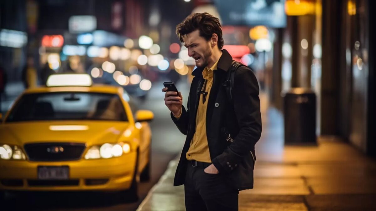 Россияне массово жалуются на высокие тарифы такси. Фото: Midjourney