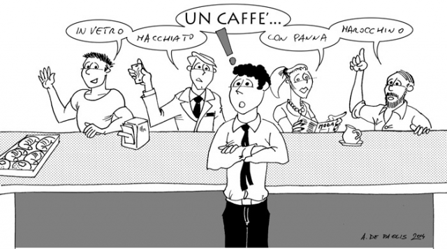 un caffè per favore!