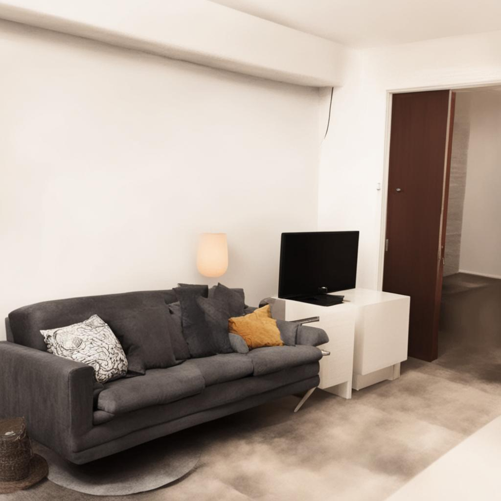 Аренда глазами нейросети. Даже диван поломанный.