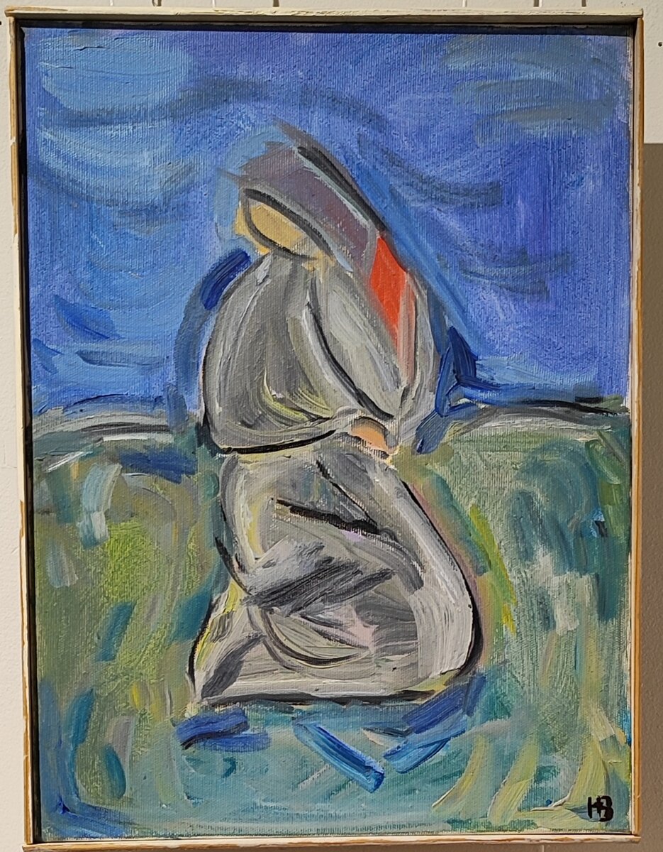 Наталия Ватенина "Степняки", холст/темпера, 2016