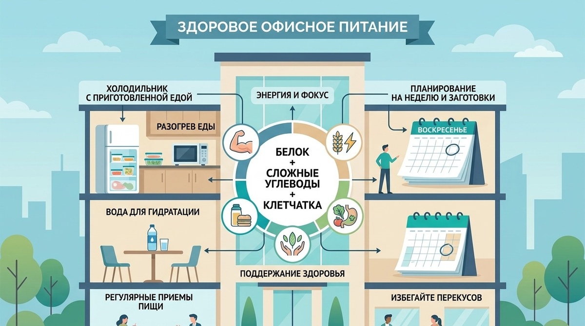 67% офисных работников в России признаются, что их питание на работе нельзя назвать здоровым