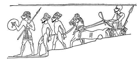    Эта сцена – инкрустация из слоновой кости, найденная в Мегиддо (Северная Палестина), показывает военнопленных, которых ведут перед ханаанитским царем. Она датирована началом XII в. до н. э., то есть является современницей войн между ханаанитами и древнееврейскими народами за господство над Палестиной 
Источник: https://historylib.org/historybooks/Dzheffri--Bibb_Dve-tysyachi-let-do-nashey-ery--Epokha-Troyanskoy-voyny-i-Iskhoda--KHammurapi-i-Avraama--Tutankhamona-i-Ramzesa/22