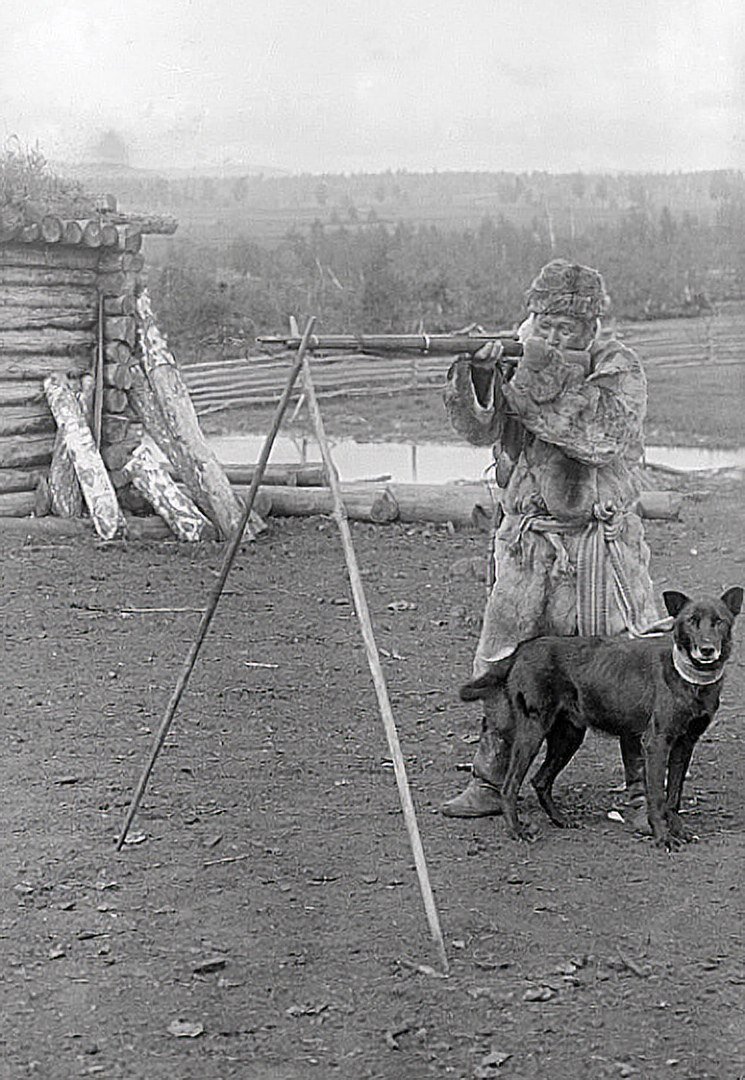 Деревня Абалаково. Камасинец Саломатов. Канский уезд, 1925 г