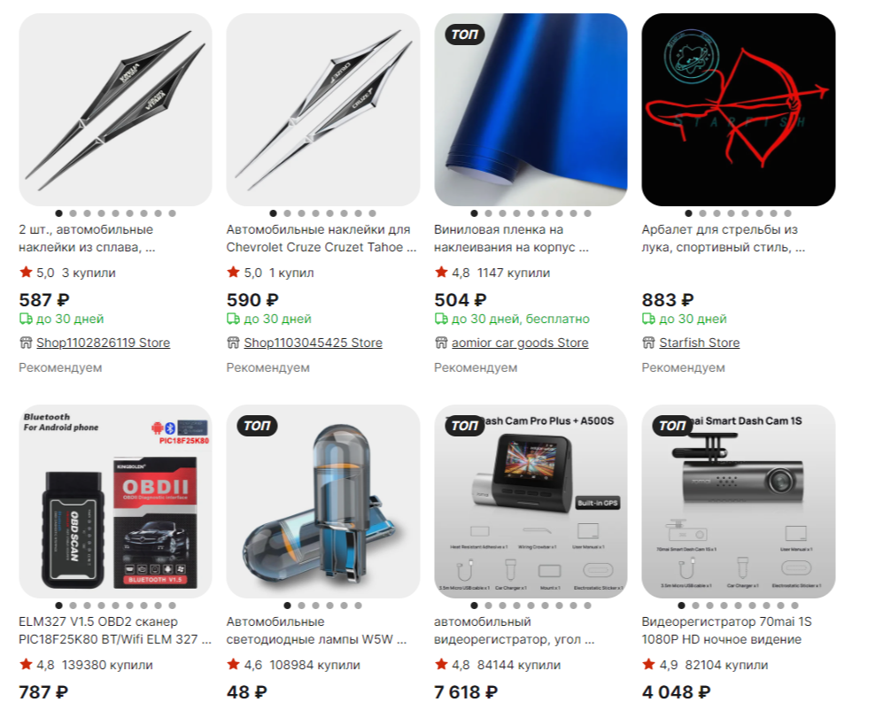 Промокоды Алиэкспресс на автотовары