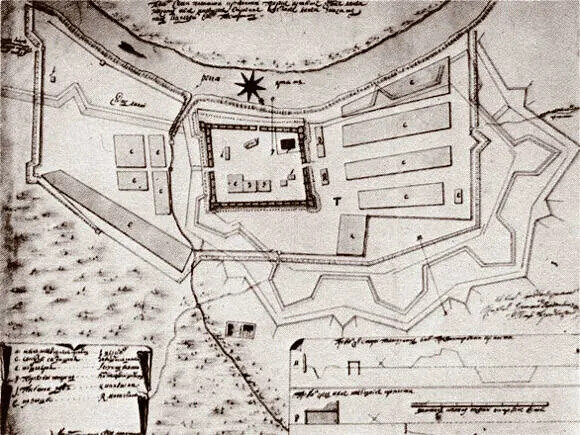 
План и профили первой Семипалатной крепости
Фото: из открытых источников ok.ru