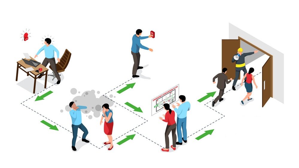 Организация эвакуации людей штабом ГО