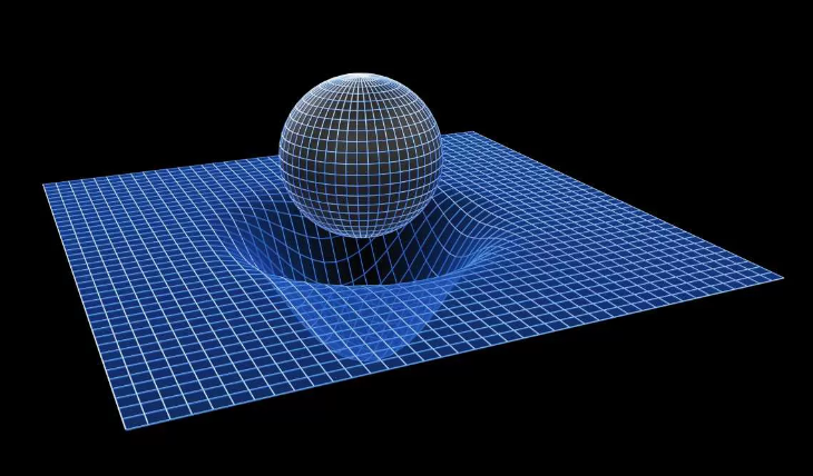 Традиционная картинка про гравитацию
