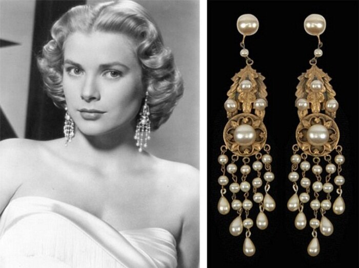 Грейс Келли в серьгах от Джозефа. “High Society“ 