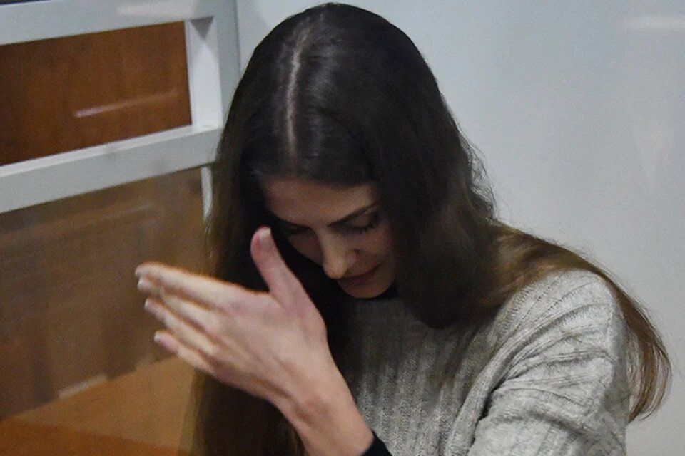 Дарья Переверзева в зале суда