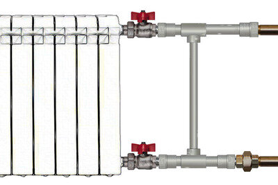 Запорные краны перед батареей