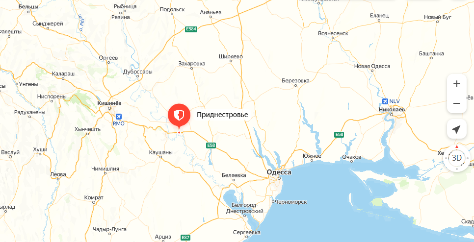 Приднестровье Фото: Яндекс.Карты
