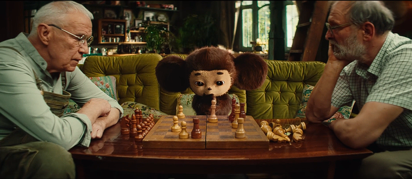 Кадр из фильма «Чебурашка», 2023, Россия