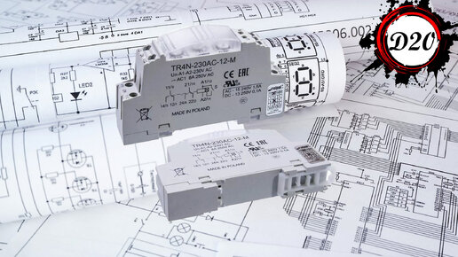 Реле времени TR4N. Многофункциональное реле TR4N-230AC-12-M.