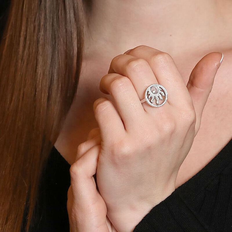 Кольцо Chopard Happy Sun из белого золота с бриллиантами