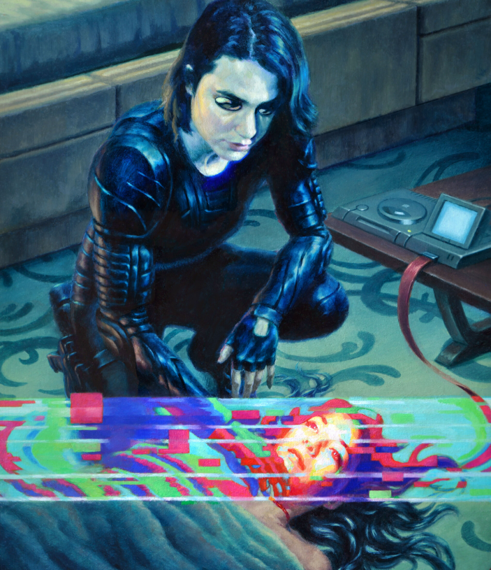 Иллюстрация к «Нейроманту» с Artstation от художника Billy Norrby.