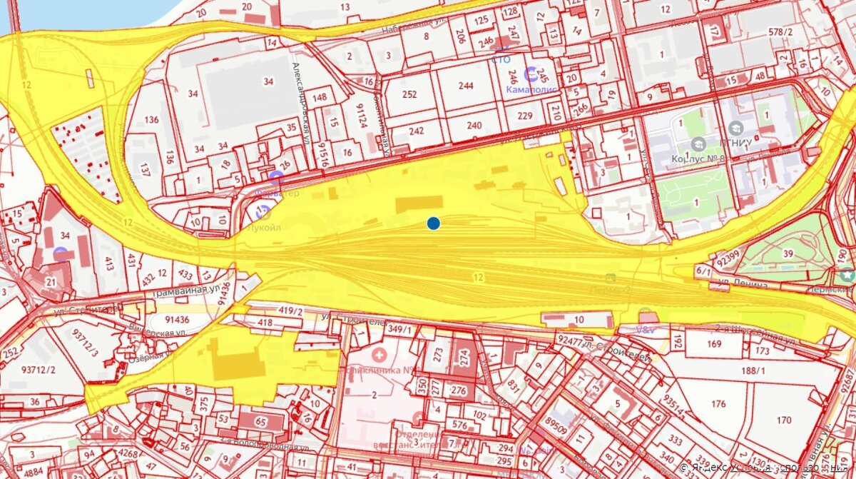    Фото: участок, часть которого планиурется изъять / публичная кадастровая карта