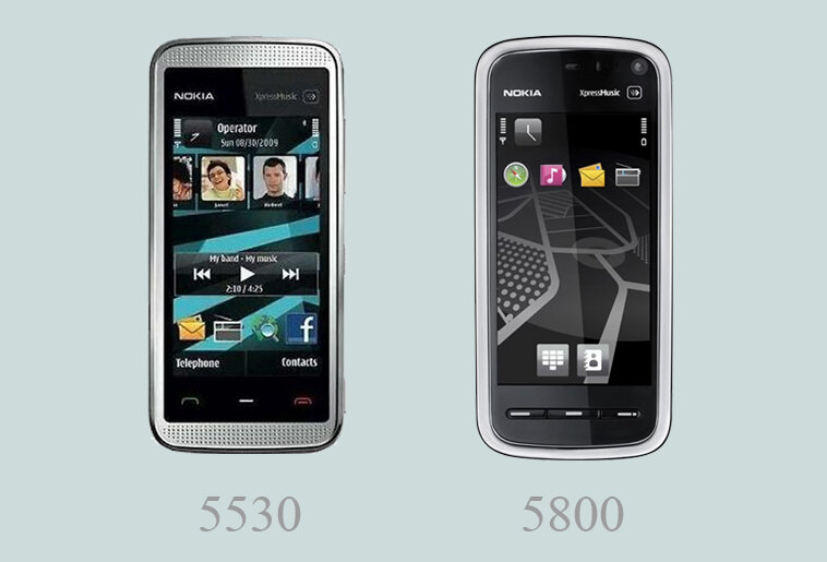 Nokia 5530 и 5800