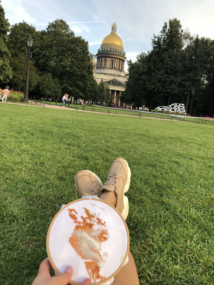 Но не сидите на холодной земле, когда холодно! Фото автора 