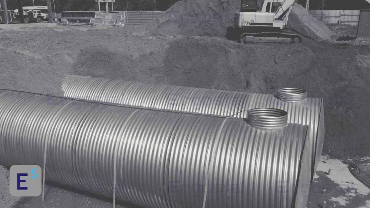 Пожарный подземный резервуар компании Эргосталь