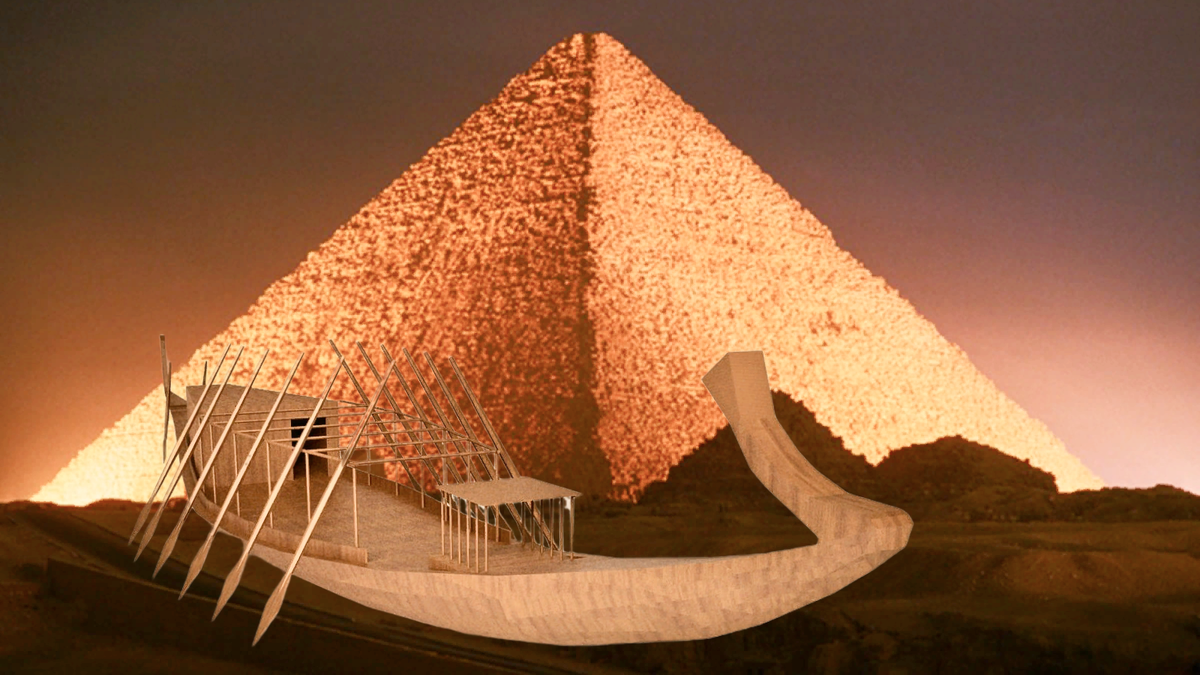 Большая солнечная ладья Хеопса найдена около 2550 года до нашей эры