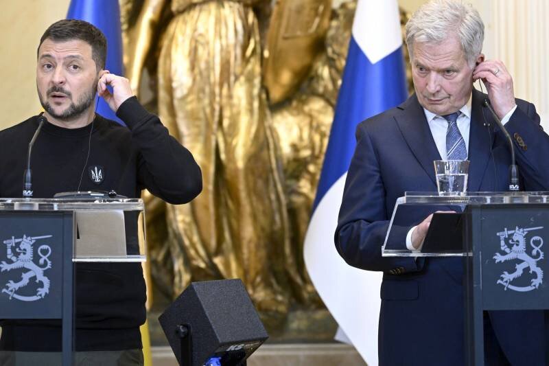    Президент Украины Владимир Зеленский и президент Финляндии Саули Ниинистё. IMAGO/Heikki Saukkomaa/www.imago-images.de/Global Look Press