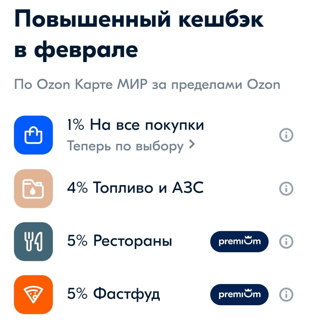 Категории за февраль. 