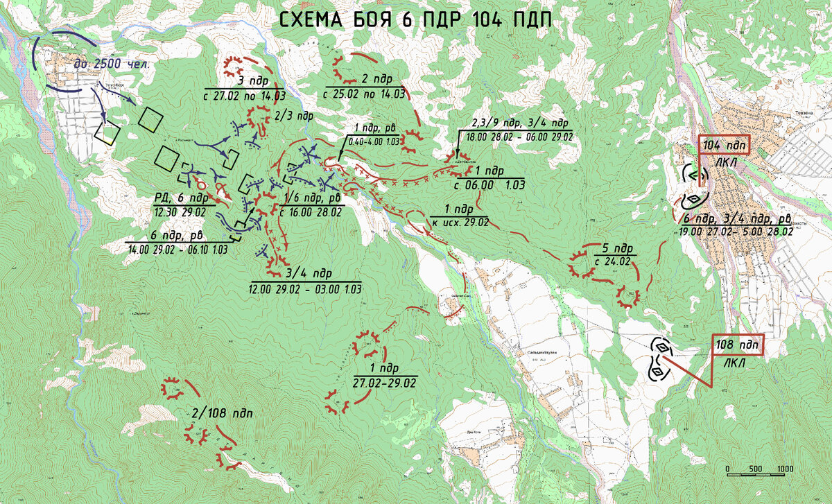 Схема боя 6 ПРД 104 ПДП