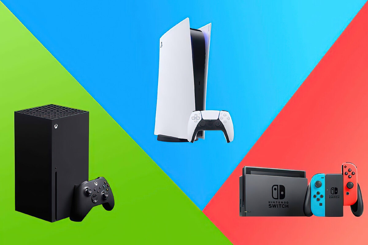 Игровые консоли Xbox, PlayStation и Nintendo Switch