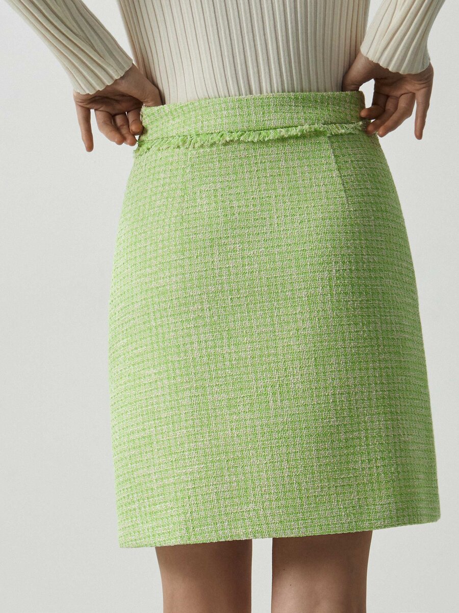 3/3 Твидовая юбка в клетку Charuel