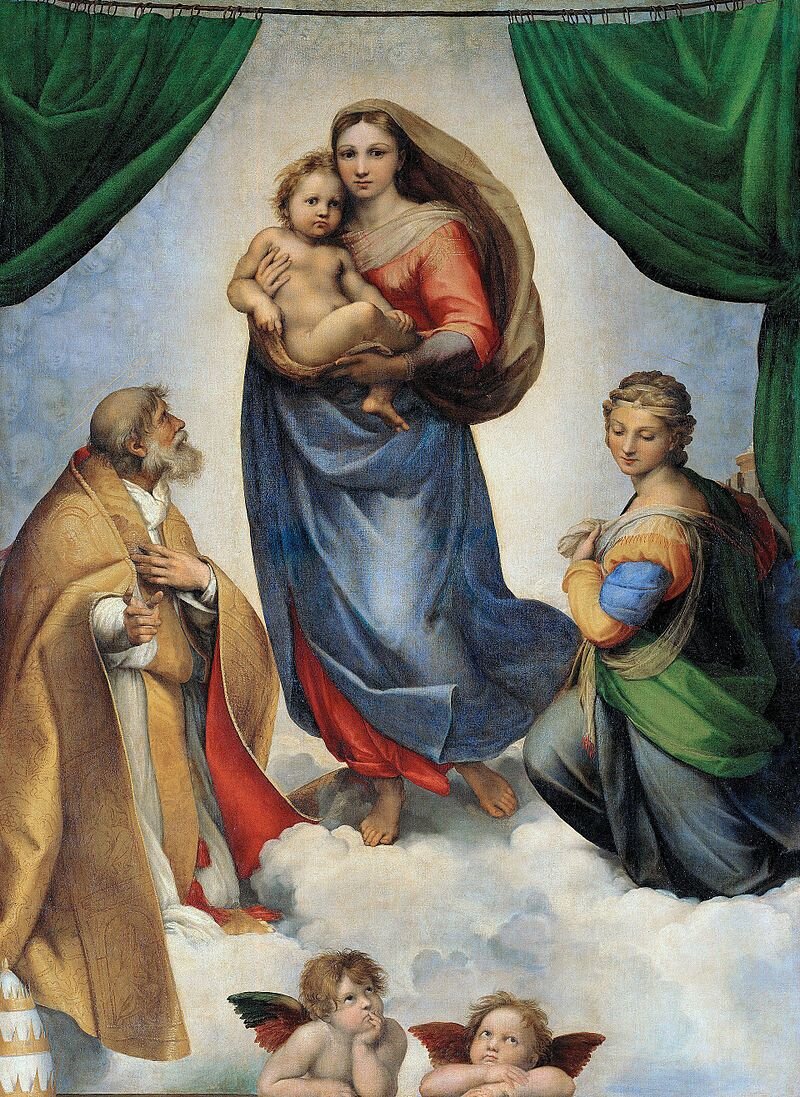 "Сикстинская Мадонна", 1512-1513 гг. (Рафаэль Санти)