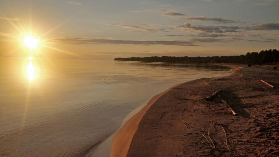 Песчаные пляжи юга Онежского озера