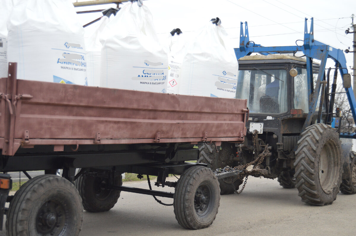 Фото автора. 29.02.2024. Подкормка озимых продолжается. 