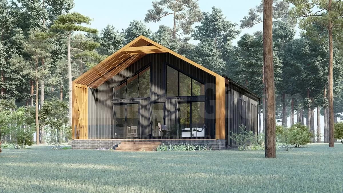 Проект дома «Малага». Площадь 84 м2