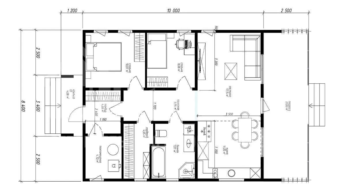 План 1 этажа