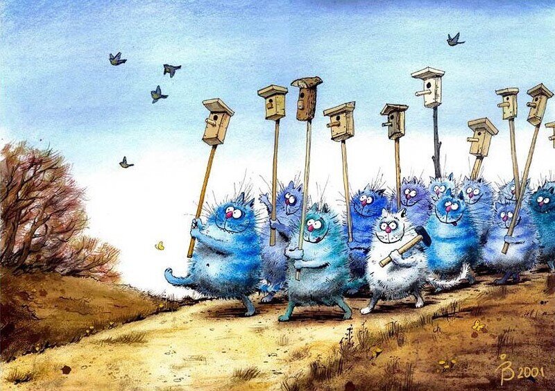 Картина "Весенний марш", художник Рина Зенюк