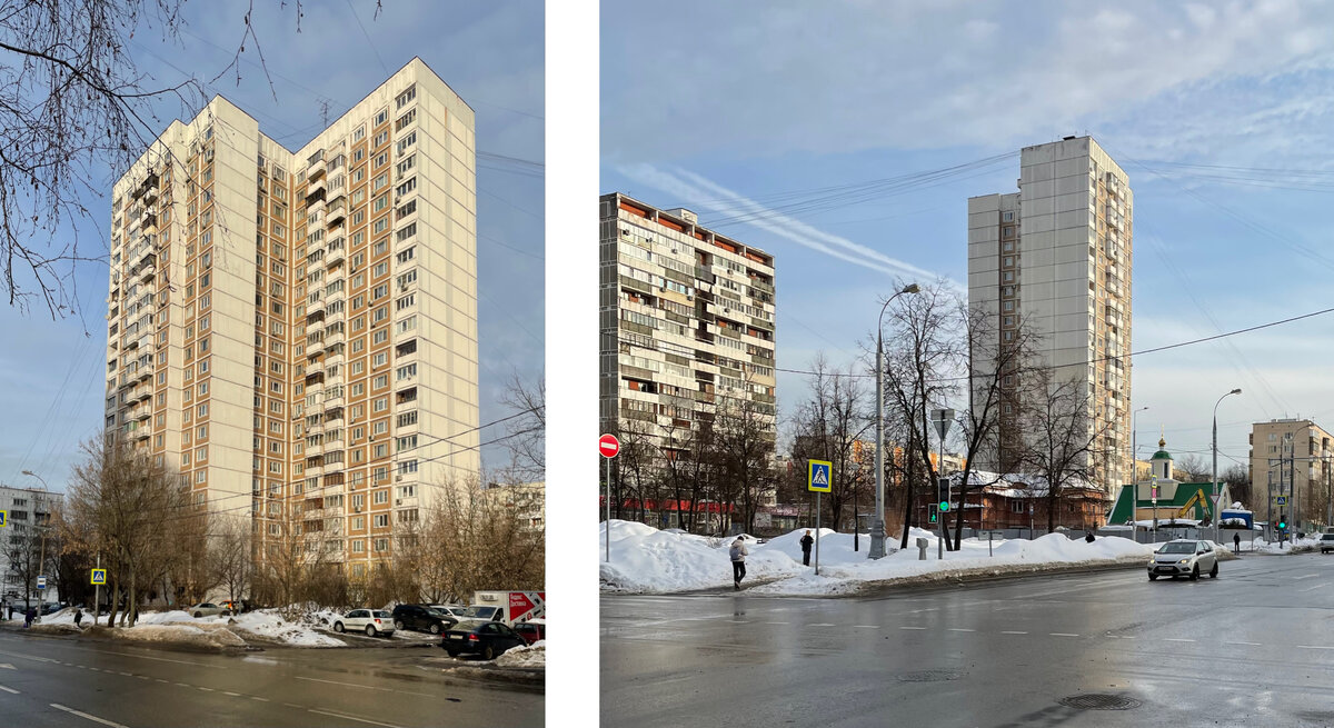 15-я Парковая улица, 38 (слева). 15-я Парковая улица, 28 (справа).