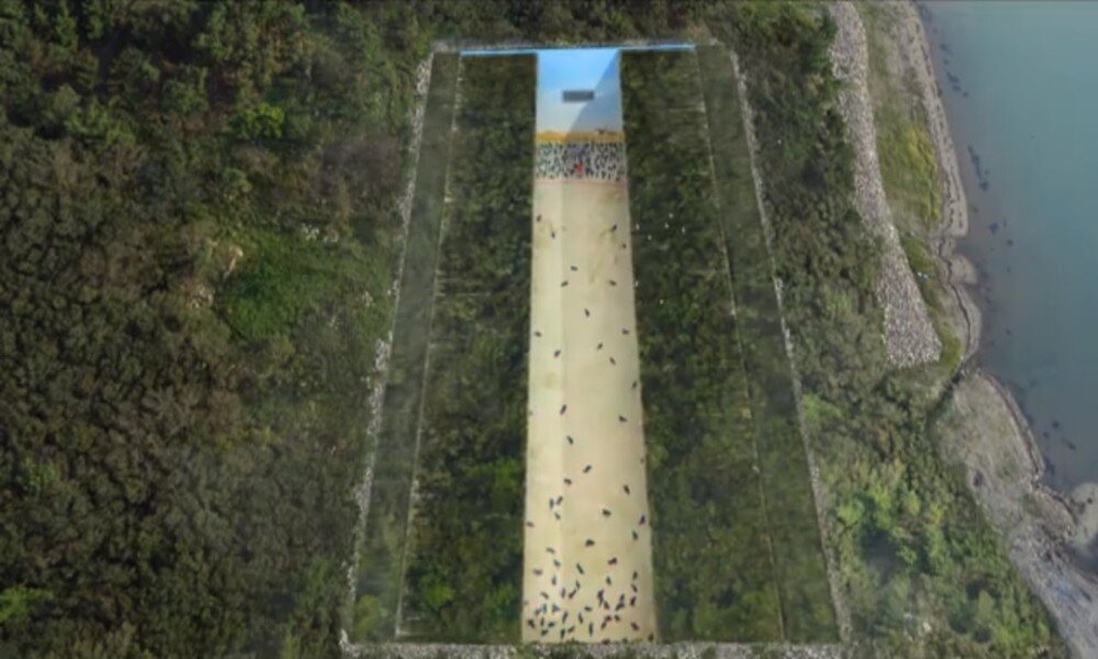 Вид сверху на остров